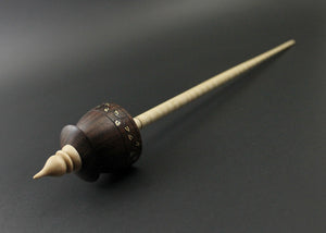 Teacup spindle in East Indian rosewood and curly maple