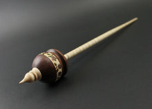 Load image into Gallery viewer, Cauldron spindle in purpleheart and curly maple
