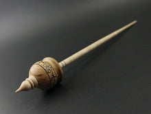 Load image into Gallery viewer, Cauldron spindle in maple burl and curly maple