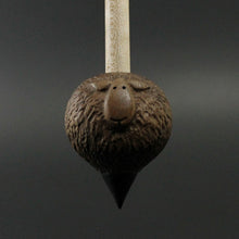 Load image into Gallery viewer, Sheep support spindle in walnut and curly maple