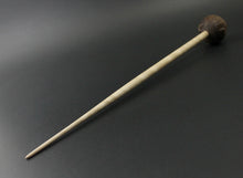 Load image into Gallery viewer, Sheep support spindle in walnut and curly maple