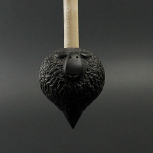 Sheep support spindle in Indian ebony and curly maple (<font color="red"<b>RESERVED</b></font> for Kelly)