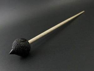 Sheep support spindle in Indian ebony and curly maple (<font color="red"<b>RESERVED</b></font> for Kelly)