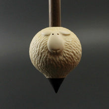 Load image into Gallery viewer, Sheep support spindle in holly and walnut