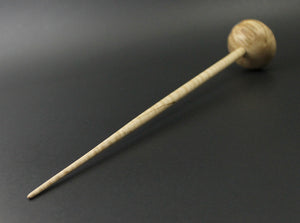 Mushroom support spindle in maple burl and curly maple with turquoise inlay (<font color="red"<b>RESERVED</b></font> for Nancy)