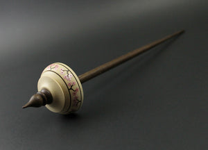 Tibetan style spindle in holly and walnut