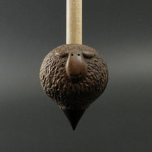 Load image into Gallery viewer, Sheep support spindle in walnut and curly maple (&lt;font color=&quot;red&quot;&lt;b&gt;RESERVED&lt;/b&gt;&lt;/font&gt; for Mary)