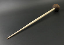 Load image into Gallery viewer, Sheep support spindle in walnut and curly maple (&lt;font color=&quot;red&quot;&lt;b&gt;RESERVED&lt;/b&gt;&lt;/font&gt; for Mary)