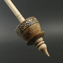 Load image into Gallery viewer, Teacup spindle in maple burl and curly maple