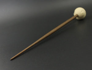 Sheep support spindle in holly and walnut