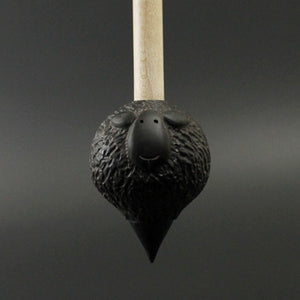 Sheep support spindle in Indian ebony and curly maple (<font color="red"<b>RESERVED</b></font> for Anne)