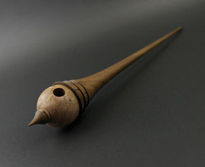 Birdhouse spindle in maple burl and walnut  (<font color="red"<b>RESERVED</b></font> for Elisabeth)