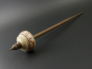 Tibetan style spindle in holly and walnut