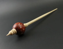 Load image into Gallery viewer, Bead spindle in redheart and curly maple