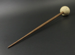 Sheep support spindle in holly and walnut (<font color="red"<b>RESERVED</b></font> for Jennifer)