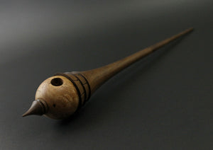 Birdhouse spindle in maple burl and walnut (<font color="red"<b>RESERVED</b></font> for Sara)