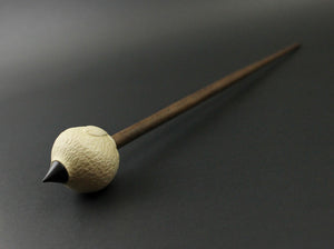 Sheep support spindle in holly and walnut (<font color="red"<b>RESERVED</b></font> for Kat)