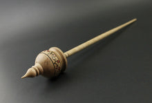 Load image into Gallery viewer, Cauldron spindle in maple burl and curly maple