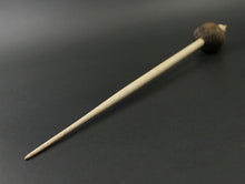 Load image into Gallery viewer, Hedgehog bead spindle in walnut and curly maple