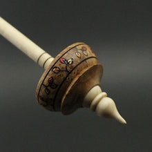 Load image into Gallery viewer, Tibetan style spindle in maple burl and curly maple