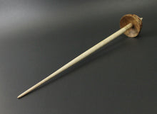 Load image into Gallery viewer, Tibetan style spindle in maple burl and curly maple