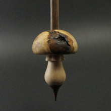 Load image into Gallery viewer, Mushroom support spindle in maple burl, maple, and walnut