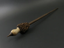 Load image into Gallery viewer, Morel mushroom support spindle in maple and walnut