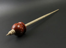 Load image into Gallery viewer, Cauldron spindle in redheart and curly maple