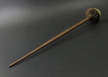 Load image into Gallery viewer, Acorn support spindle in hand dyed maple and walnut