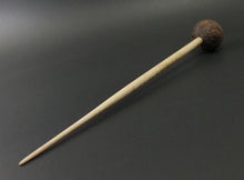 Load image into Gallery viewer, Sheep support spindle in walnut and curly maple