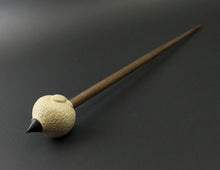 Load image into Gallery viewer, Sheep support spindle in holly and walnut