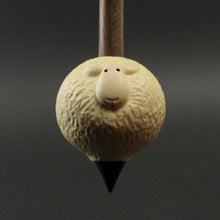 Load image into Gallery viewer, Sheep support spindle in holly and walnut