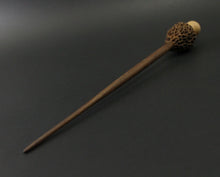 Load image into Gallery viewer, Morel mushroom support spindle in maple and walnut