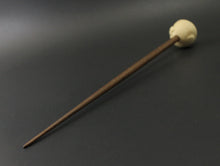 Load image into Gallery viewer, Sheep support spindle in holly and walnut (&lt;font color=&quot;red&quot;&lt;b&gt;RESERVED&lt;/b&gt;&lt;/font&gt; for Susan)