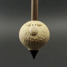 Load image into Gallery viewer, Sheep support spindle in holly and walnut