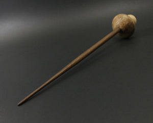 Mushroom support spindle in maple burl and walnut (<font color="red"<b>RESERVED</b></font> for Phyllis)