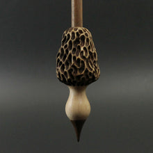 Load image into Gallery viewer, Morel mushroom support spindle in maple and walnut