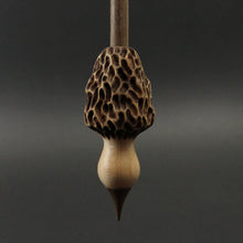 Load image into Gallery viewer, Morel mushroom support spindle in maple and walnut