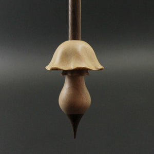 Mushroom support spindle in maple and walnut (<font color="red"<b>RESERVED</b></font> for Hypatia)