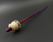 Load image into Gallery viewer, Teacup spindle in holly and hand dyed curly maple