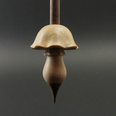 Mushroom support spindle in maple and walnut (<font color=