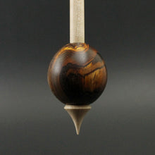 Load image into Gallery viewer, Egg bead spindle in cocobolo and curly maple