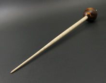 Load image into Gallery viewer, Egg bead spindle in cocobolo and curly maple