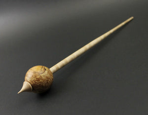 Egg bead spindle in maple burl and curly maple (<font color="red"<b>RESERVED</b></font> for Laurel)