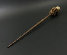 Load image into Gallery viewer, Morel mushroom support spindle in maple and walnut