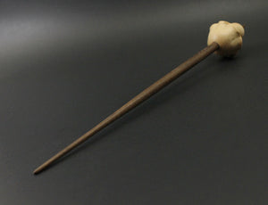 Mushroom support spindle in maple and walnut (<font color="red"<b>RESERVED</b></font> for Rosane)