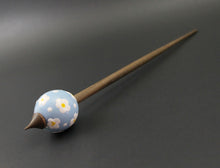 Load image into Gallery viewer, Egg bead spindle in maple and walnut