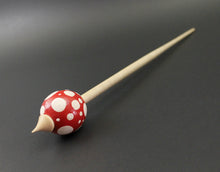 Load image into Gallery viewer, Egg bead spindle in maple and curly maple