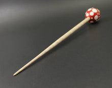 Load image into Gallery viewer, Egg bead spindle in maple and curly maple