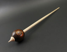 Load image into Gallery viewer, Egg bead spindle in cocobolo and curly maple